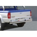 PARE CHOC ARRIERE DOUBLE TUBES INOX D.63 MAZDA B2500 DOUBLE CAB 1999- 