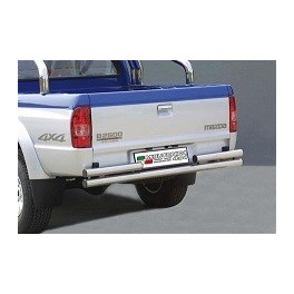 PARE CHOC ARRIERE DOUBLE TUBES INOX D.63 MAZDA B2500 DOUBLE CAB 1999- 