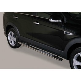 TUBES MARCHE PIEDS OVALE INOX DESIGN CHEVROLET CAPTIVA 2011- 