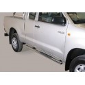 TUBES MARCHE PIEDS INOX 76 TOYOTA HILUX DC 2011- 