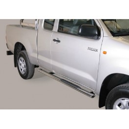 TUBES MARCHE PIEDS INOX 76 TOYOTA HILUX DC 2011- 