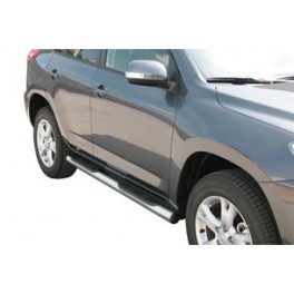 TUBES MARCHE PIEDS OVALE INOX 76 TOYOTA RAV 4 2009- 2010