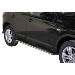TUBES MARCHE PIEDS OVALE INOX 76 NISSAN QASHQAI 2010