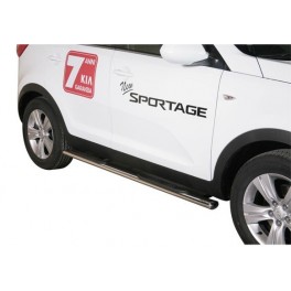 TUBES MARCHE PIEDS OVALE INOX 76 KIA SPORTAGE 2010- 