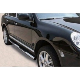 TUBES MARCHE PIEDS INOX D.76 PORSCHE CAYENNE 2003- 