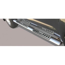 TUBES MARCHE PIEDS OVALE INOX DESIGN TOYOTA VIGO/HILUX 2006- DOUBLE CAB