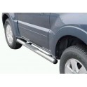 TUBES MARCHE PIEDS INOX D.76 MITSUBISHI PAJERO DID 2007- 5 PORTES