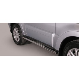 TUBES MARCHE PIEDS OVALE INOX DESIGN MITSUBISHI PAJERO 3P 2012- 