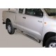 TUBES MARCHE PIEDS INOX D.76 TOYOTA HILUX EXTRA CAB 2011- 