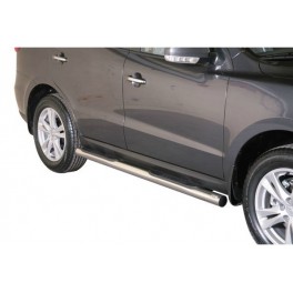 TUBES MARCHE PIEDS INOX Diam 76 HYUNDAI SANTA FE 5P 2010- 