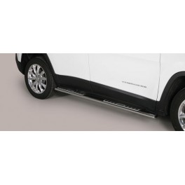 TUBES MARCHE PIEDS OVALE INOX DESIGN JEEP CHEROKEE 2014- 