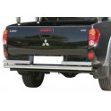 PARE CHOC ARRIERE DOUBLE TUBES INOX D.63 MITSUBISHI L200 2006-