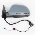 Retroviseur complet AUDI A6 2009-2011 - Electrique - Coiffe a peindre - Rabattable - Clignotant - Memoire - Gauche