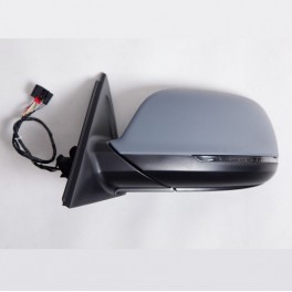 Retroviseur complet AUDI Q5 2008- ELECTRIQUE-CLIGNOTANT-ECLAIRAGE-COIFFE A PEINDRE-RETRACTABLE-MEMOIRE-GAUCHE