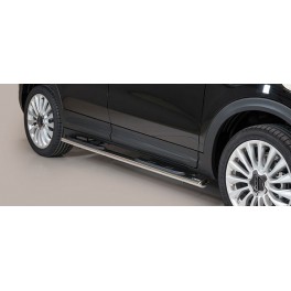TUBES MARCHE PIEDS OVALE INOX FIAT 500X 2015- - MISUTONIDA