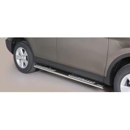 TUBES MARCHE PIEDS OVALE INOX DESIGN TOYOTA RAV4 HYBRID 2016 - accessoires 4x4 MISUTONIDA
