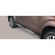 TUBES MARCHE PIEDS OVALE INOX DESIGN NISSAN NAVARA NP300 2016- - accessoires 4x4 MISUTONIDA