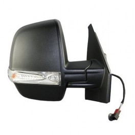 Retroviseur complet OPEL COMBO CARGO 10/2012- - Manuel - Droit - Glace Bombee - Coiffe Noir - Clignotant