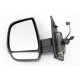 Retroviseur complet OPEL COMBO CARGO 10/2012- - Manuel- Gauche- Glace Bombee - Coiffe Noir - Clignotant
