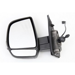 Retroviseur complet OPEL COMBO CARGO 10/2012- - Manuel- Gauche- Glace Bombee - Coiffe Noir - Clignotant