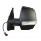 Retroviseur complet OPEL COMBO CARGO 10/2012- - Electrique - Droit- Degivrant - Glace Bombee - Coiffe Noir - Clignotant