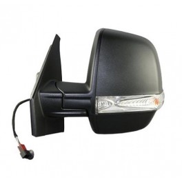 Retroviseur complet OPEL COMBO CARGO 10/2012- - Electrique - Droit- Degivrant - Glace Bombee - Coiffe Noir - Clignotant