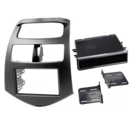 SUPPORT AUTORADIO CHEVROLET SPARK 2013-  - SIMPLE DIN OU DOUBLE DIN NOIR