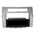 SUPPORT AUTORADIO TOYOTA COROLLA VERSO 2005-2009 ARGENT DOUBLE ISO AVEC VIDE POCHE