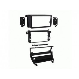SUPPORT AUTORADIO 2 DIN BMW SERIE 3 E46 1999-2006 avec 1 bouton NOIR MAT