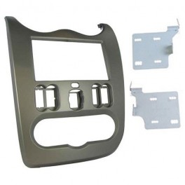 SUPPORT AUTORADIO 2 DIN DACIA DUSTER 2010-2012 - MARRON