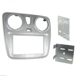 SUPPORT AUTORADIO 2 DIN DACIA LODGY 2012- ARGENT