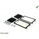 SUPPORT AUTORADIO 2 DIN KIA SPORTAGE 2005-2008 NOIR