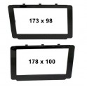 SUPPORT AUTORADIO 2 DIN TOYOTA HILUX 2015- - NOIR