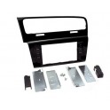 SUPPORT AUTORADIO 2 DIN VOLKSWAGEN GOLF 7 2013- NOIR LAQUE SANS BOUTONS