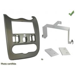 SUPPORT AUTORADIO 2 DIN DACIA DUSTER 2010-2012 GRIS FONCE