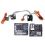 FAISCEAU KIT MAIN LIBRE AUDI A4 2004- standard+bose SAUF MMI - FAKRA complet 40pins -ISO
