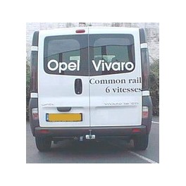 PACK ATTELAGE ET FAISCEAU RENAULT TRAFIC 2006- - ROTULE EQUERRE - attache remorque BRINK-THULE
