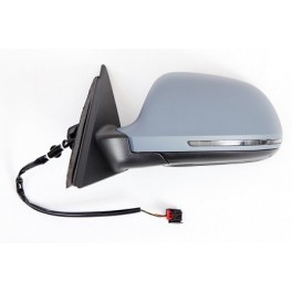 Retroviseur complet AUDI A4 2008-2012 - Electrique - Clignotant - Coiffe a peindre - Droit - CIPA