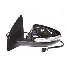 Retroviseur complet VW GOLF VI 2008- - Electrique - Degivrage - Lampe - Retrac -Clignotant - Memoire - Sans Coiffe - Droit