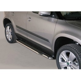 Marche pieds INOX 50 SKODA YETI 2010- - accessoires 4X4 MISUTONIDA