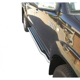 Marche pieds INOX 50 TOYOTA HILUX DC 2011- - accessoires 4X4 MISUTONIDA